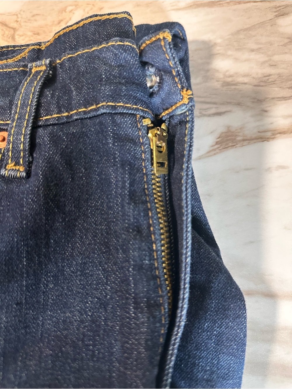 Levi’s 505 Regular Fit Jeans Men’s 31W” 32L” Dark Wash Straight Leg Denim. - Picture 5 of 5
